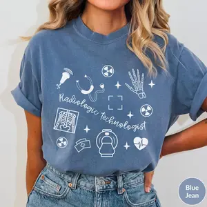 Comfort Colors RAD Tech Shirt,  Radiology T Shirt, RAD Tech Gift, Radiology, Radiologic Technologist Shirts, MRI Tech Shirt X-ray Tech Gifts Cotton Fabric Tee Top