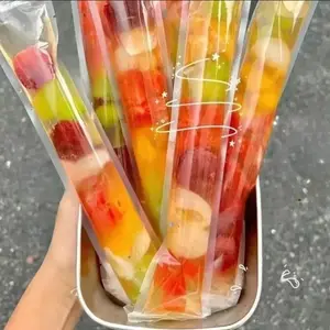100 Reusable Ice Cream Bags, Food Safe, Portable and Lightweight, Ideal for Yogurt and Fruits, Perfect for Travel and Outdoor Activities, Durable and Convenient