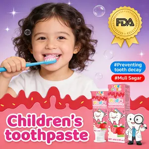 Extra Gentle Kids Anti-Cavity Toothpaste | Food-Grade Formula, Alcohol & Dye Free | Low Abrasion Cleans Delicate Enamel & Soothes Gums | Encourages Healthy Brushing Habits Daily | 60g Oral Foam Radiant Whitening Foaming Radiant Whitening Foaming Foam