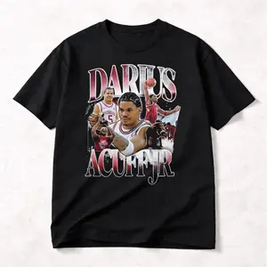 Official Arkansas Razorbacks 2026 Dari0s Acuff Jr. The Vibe Of Champs Shirt, Basketball Player Graphic Tee, Razorbacks Fan Apparel, College Sports Fan Top, Vintage Style Basketball Shirt, Unisex Cotton Tee