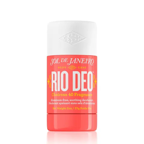 Sol de Janeiro Rio Deo Aluminum-Free Natural Sweat Prevention Deodorant - Cheirosa '40 Warm Floral Aroma Flowers Scent (Black Amber Plum & Vanilla Woods), Cosmetic Body Care, Smoothing Gentle Formula, Anti-Itch, Clean Ingredients, Daily Underarm Care