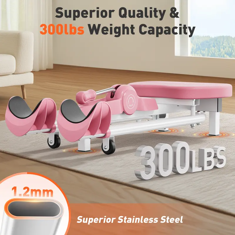 FED Fitness LS1 Unisex Adjustable Leg Stretcher Machine - Home Exercise Machine with Adjustable Stretching Angles, 4'-6' Fit Range for Flexibility, Strength Training (Beginners, Yoga/Martial Arts Enthusiasts)