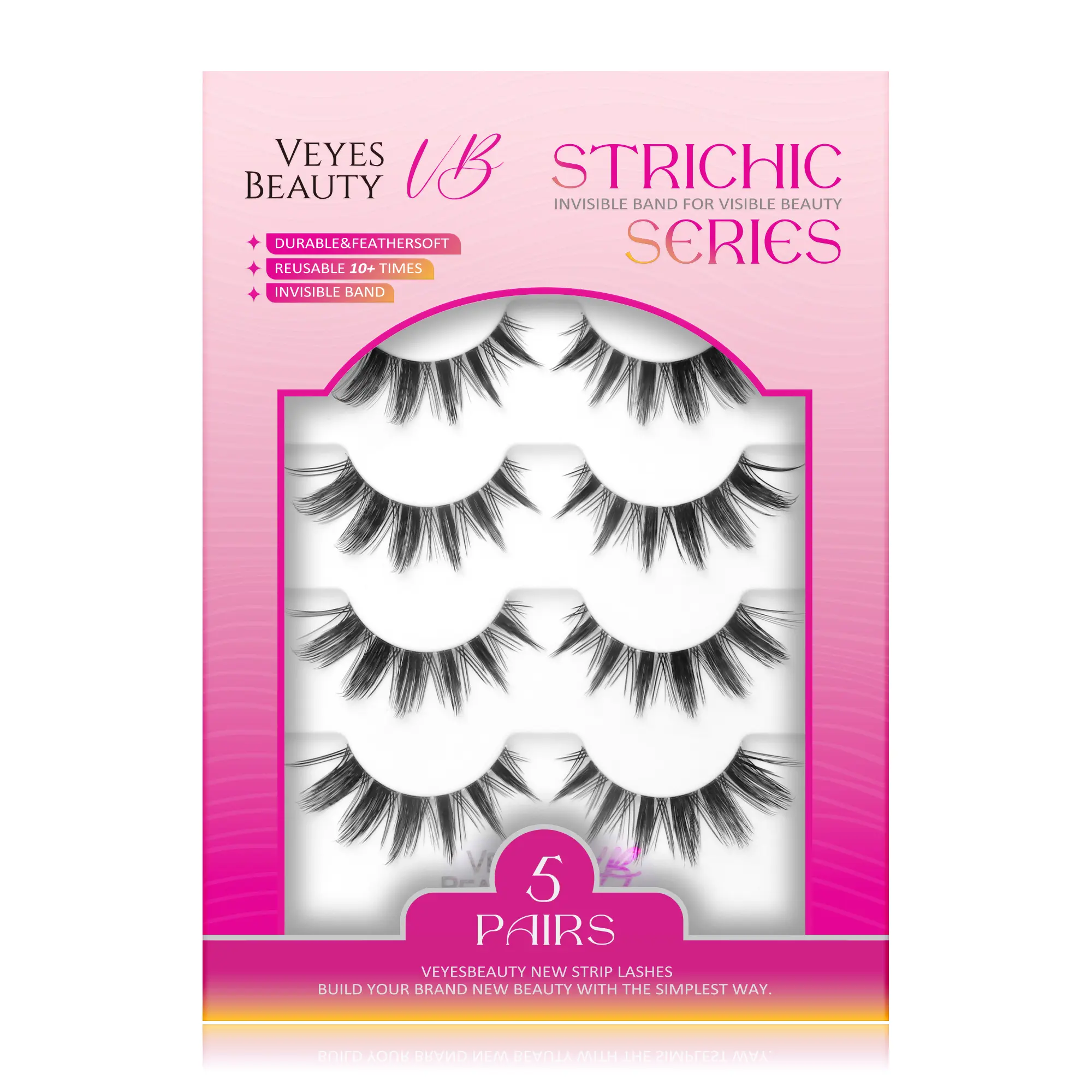 VEYESBEAUTY Manga Lashes, Reusable Spiked Wet Look False Eyelashes, 3D Layered Synthetic Fiber Strips with an Ultra-Thin Invisible Band, Beginner-Friendly Eye Makeup, Cosmetic, Adhesives, Strip Lashes, Spiked Design, Eyelash, Beauty Products