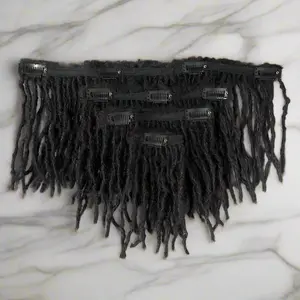 Dreadlock Clip in Extensions - 70 Locs & 110 Locs - Customizable Options Available - 6-Inch to 24-Inch Lengths - Clip-Ins for No Curly Ends