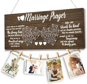 Wedding Gifts Bridal Shower Gifts for Bride and Groom Engagement Present for Wife NewlyWed Marraige Prayer Photo Holder