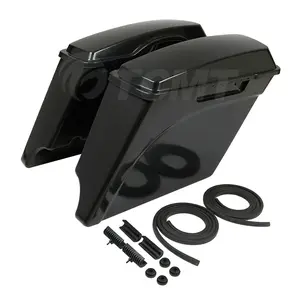 TCMT 5" Unpainted Stretched Extended Hard Saddle Bags For Harley Electra Road Glide 1993-2013