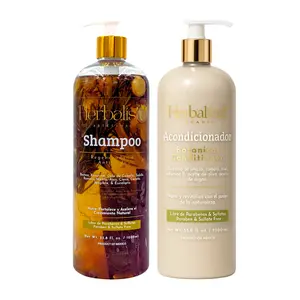 Herbalista Viral Herbal Hair Care Bundle – Shampoo & Conditioner Set 1000ml (33.8 fl oz) Each – With Real Botanicals – Strengthens, Nourishes & Smooths – 100% Natural & Handcrafted