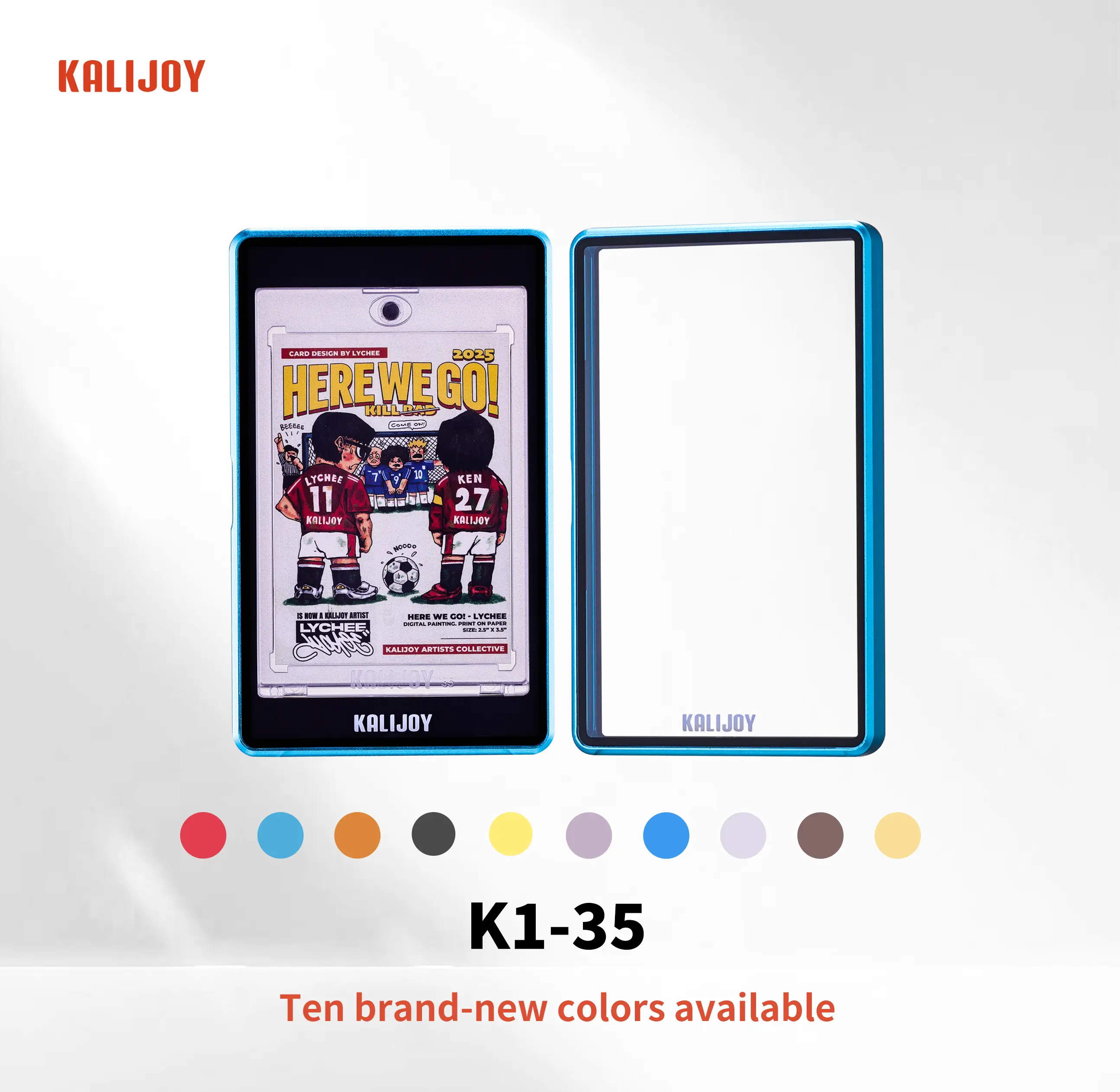 KALIJOY K1-35 Thin Side Loading Magnetic Slab Protector, Compatible with Standard PSA & CGC Slabs, Fits 35PT Thin Graded Cards