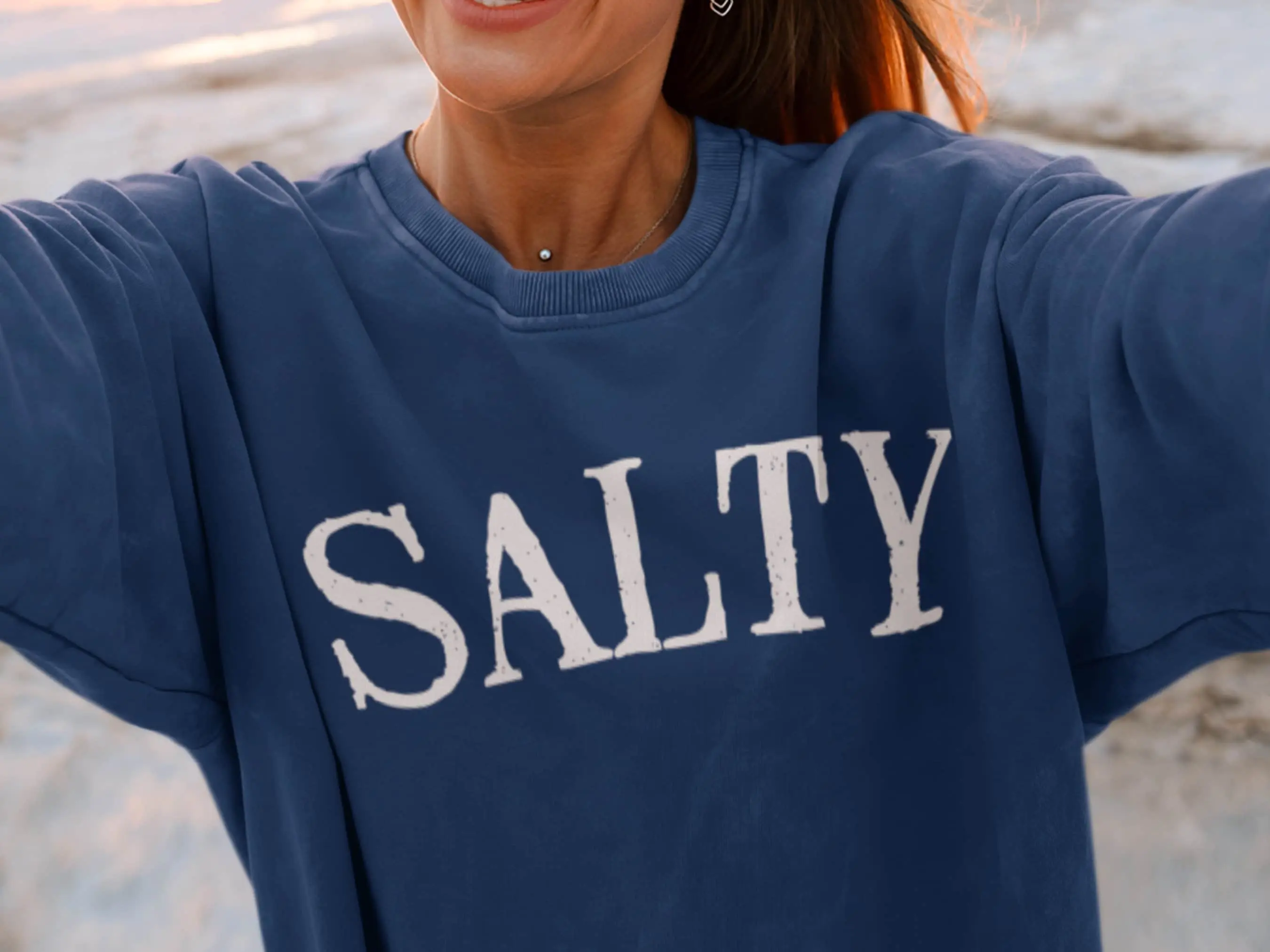 Salty Beach Sweatshirt, Nautical Preppy shirt, Cute Salty Sweatshirt, Cute Beach Sweatshirt, Beach Hoodie, Summer Beachy Sweatshirt