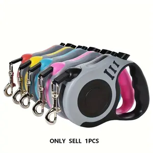 Double Switch Retractable Pet Leash, No Tangle Leash, Comfortable Grip, Suitable for Small and Medium Dogs, Easy Walking and Control, Retractable Dual Leash, Pet Supplies