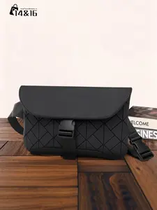 Men's Saddle Bag, PU Leather Crossbody Backpack for Cycling, Large Capacity, Multifunctional, Casual Trendy Youth Bag, 1pcs Single Shoulder Bag, Crossbody Bags