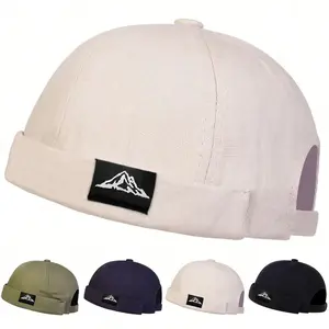 Men Mountain Range Label Embroidery Landlord Caps Painter Cap Painter Cap Spring and Autumn Melon Skin Hats