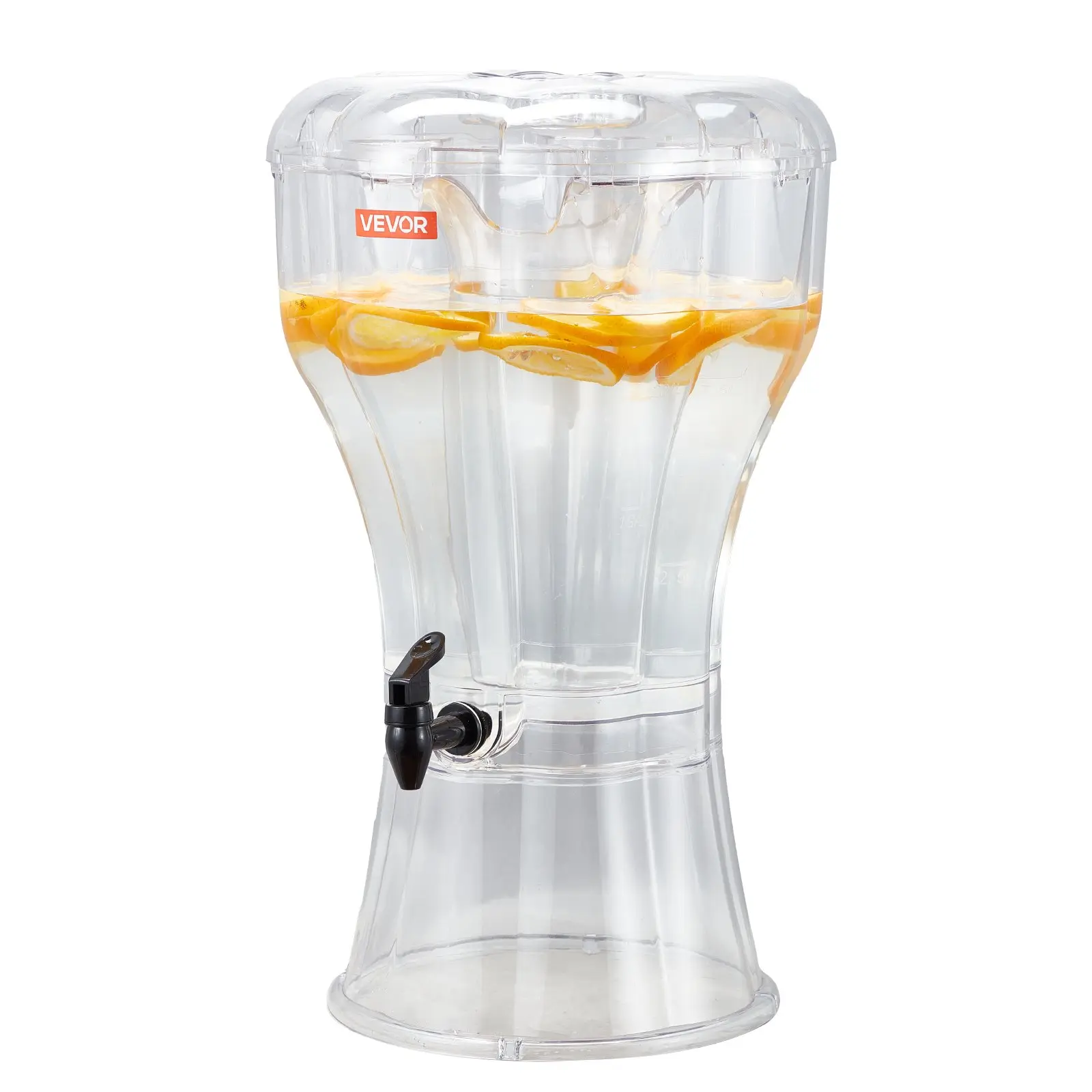 【DealsForYouDays】VEVOR Beverage Dispenser, 3.4 Gallon Drink Dispenser for Parties, Plastic Juice Dispensers with No-Drip Spigot, Iced Tea Lemonade Juice Water Dispensers, for Restaurants, Hotels, Parties