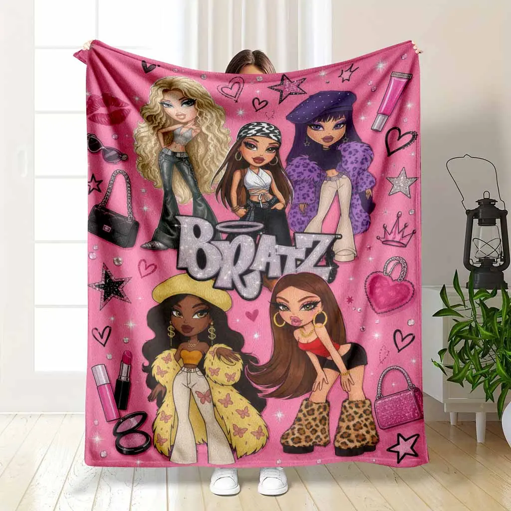 Fashionable Dolls Art Floor Mat Y2K Aesthetic Pop Culture Print NonSlip Soft Absorbent Washable Rug Ideal Decor For Bedroom Dormitory Living Room Aesthetic Studio Space
