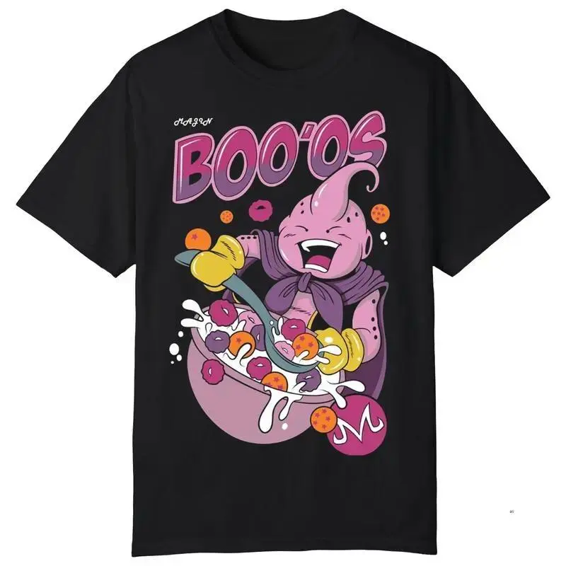 Dragon Ball Vintage Anime Tee, Funny Majin Buu Cooking Graphic T-Shirt, Dragon Ball Shirt, Anime Merch, Gift For Fans Dragon Ball, Gift Lover, Short Sleeve Crewneck Gift Menswear Top.,mystery,teck