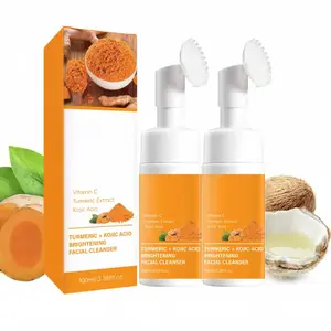 Turmeric Mousse Cleanser, Deep Cleansing & Nourishing Skin Foam Cleanser, Foaming Cleanser, Facial Cleanser for Women & Men All Skin Types, Turmeric Face Wash, Skin Facial Cleaning Products, Moisturizing Cleanses S#GLOBAL PICKS Summer Survivals,Summer Wig