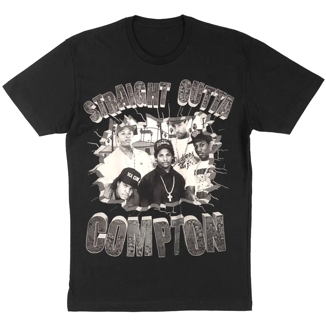 NWA Straight Outta Compton Black T-Shirt