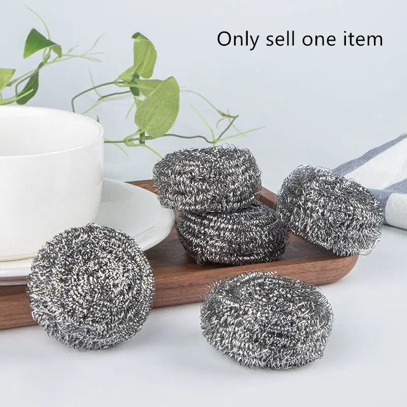 Stainless Steel Wire Ball (1 Piece), Multifunctional Cleaning Ball, Household Cleaning Tool For Kitchen & Bathroom, Kitchen Cleaning Supplies, House Cleaning Tools, Household Items