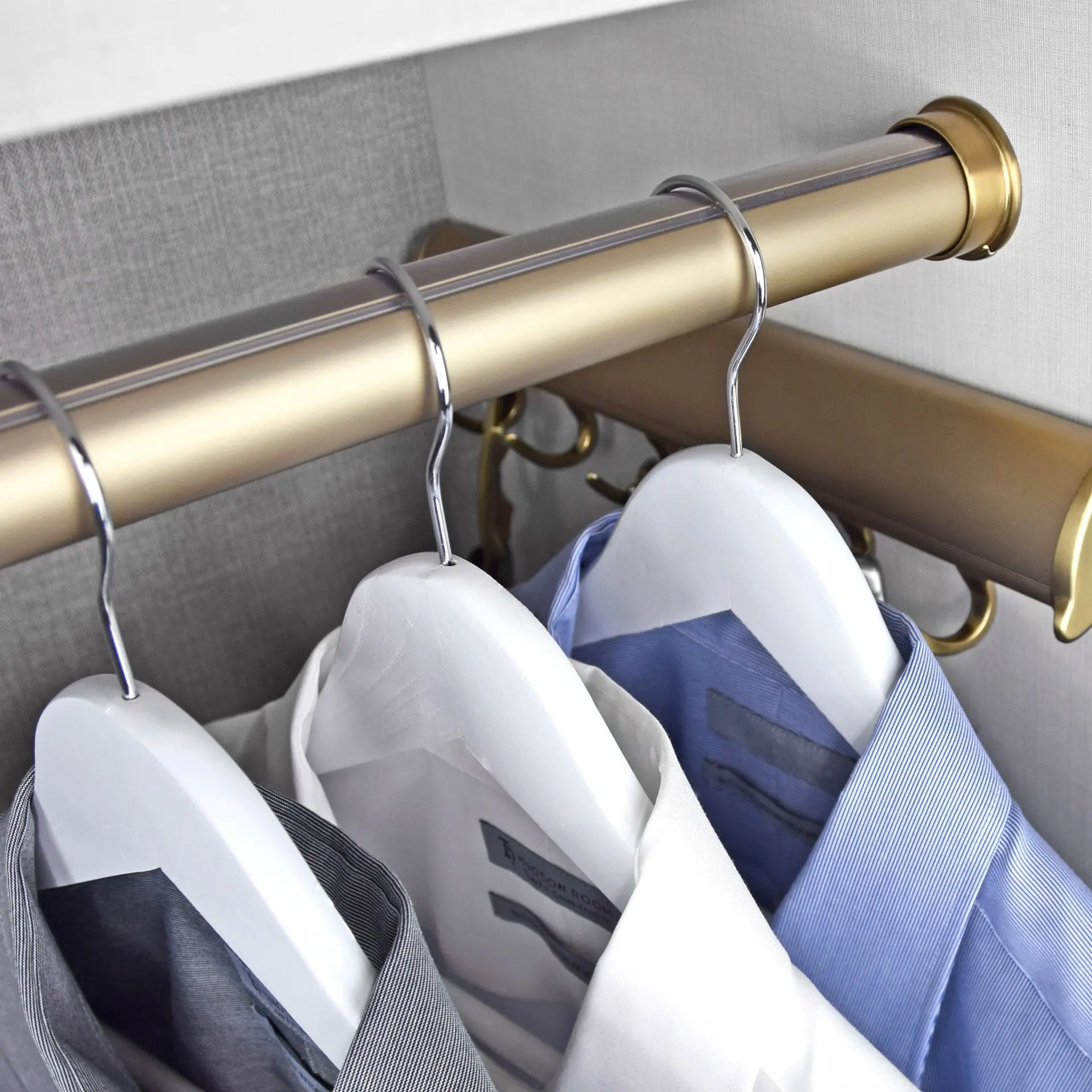 TAG Hardware Elite 1-5/16" Round Closet Rod kit with End supports– Aluminum Hanging Rail