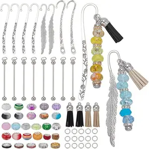 Bookmarked DIY Craft Kit, Includes Bead Rods, Spacer Beads, Open Rings, Fringe, Creative Handmade Bookmarks, Personalized Design