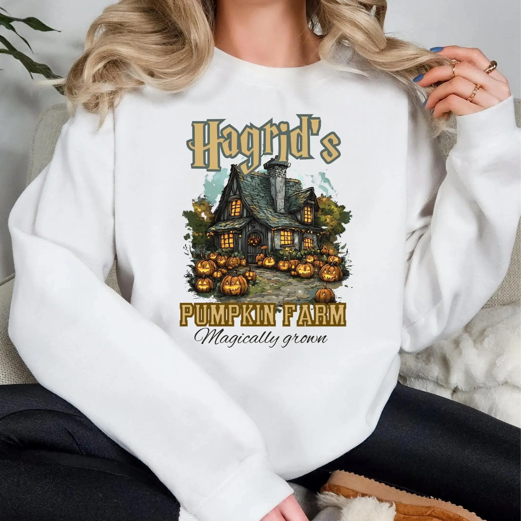 Parody Personalized Pumpkin Farm Sweatshirt, Custom Pumpkin Patch Crewneck, Funny Fall Spooky Season Hoodie, Cozy Autumn Aesthetic Pullover, Thanksgiving Halloween Party Outfit, Cute Fall Season Graphic Apparel, Cute Autumn Gift for Women & Men