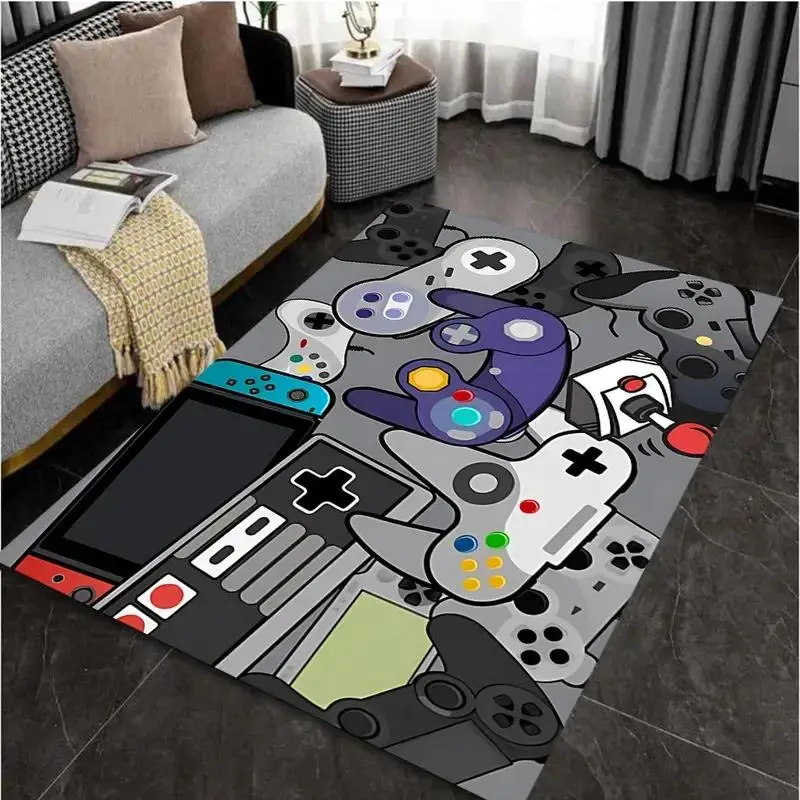 Game Controller Pattern Floor Mat, 1 Count Non-slip Floor Carpet, Decorative Mat for Home Living Room Bedroom, Room Decor Rug, Home Decor, Aesthetic R