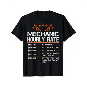Humorous Auto Repair Technician Hourly Wage TShirt