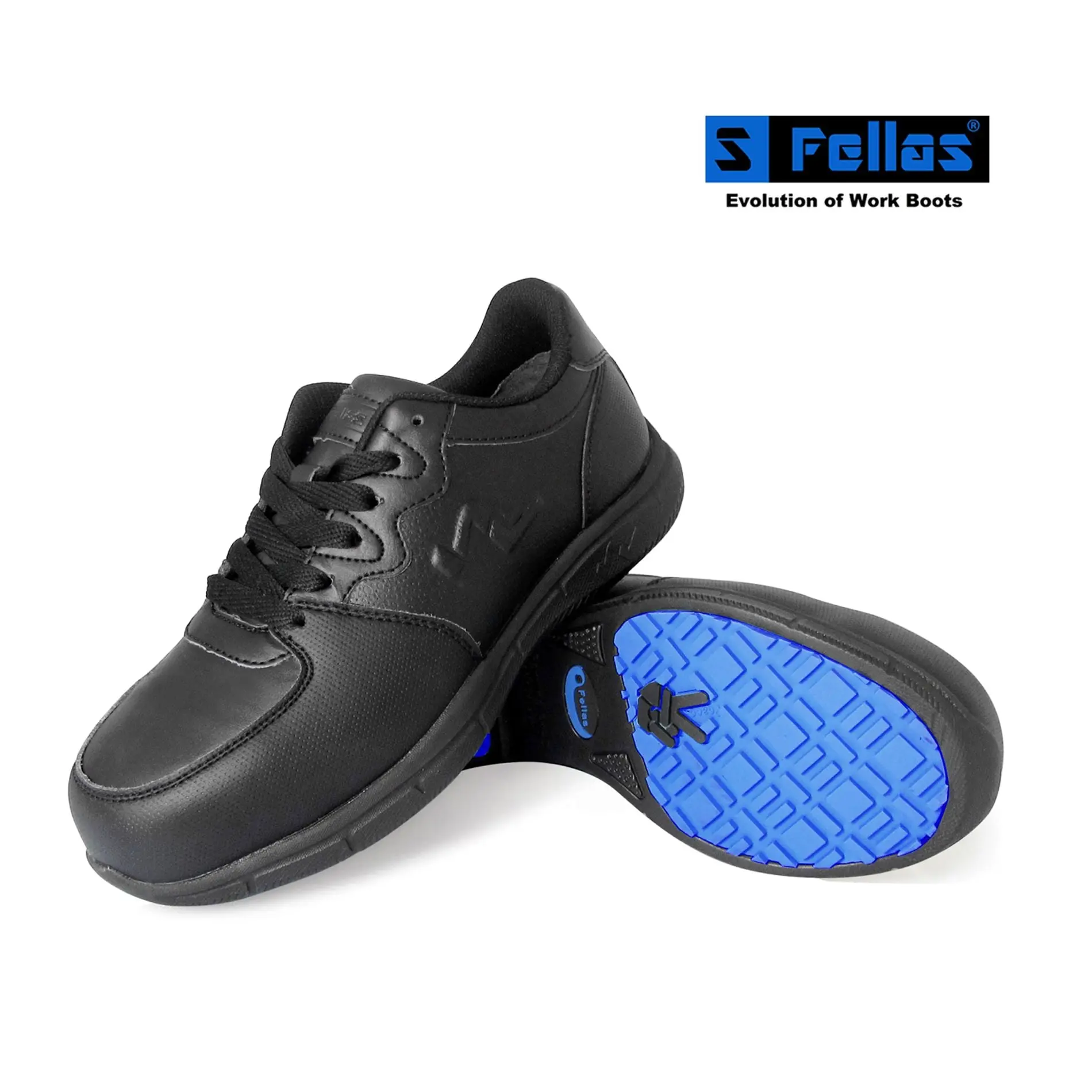 S Fellas by Genuine Grip Women's 520 Comp Toe Lace-Up Athletic Work Footwear with Rubber Sole