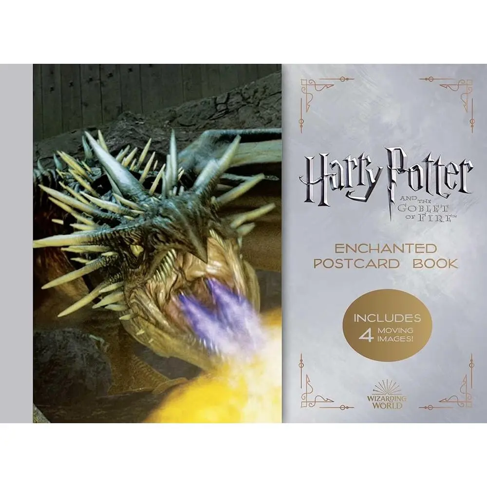 Harry Potter and the Goblet of Fire Enchanted Postcard Book, Featuring 4 Lenticulars, Removable Postcards for Sharing with Friends