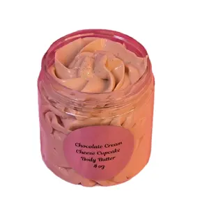 NEW! Chocolate Cream Cheese Cupcake Body Butter Handmade Shea & Mango Butter All Natural Non Greasy Emulsified Moisturizer