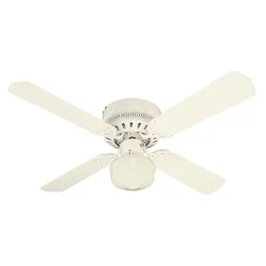 Westinghouse 3014505 42 in. White LED Indoor Ceiling Fan - Flush Mount, Traditional-Contemporary Design, 3 Speeds