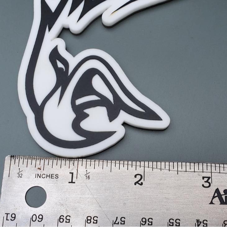 Factotum Motorsports HELLHAWK Emblem - Pair of 2 for Jeep Trackhawk Fenders and Grand Cherokee