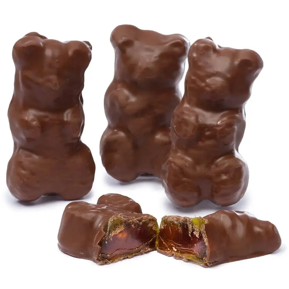 Chocolate Covered Jumbo Gummy Bears: 5LB Box Chocolate Covered Jumbo Gummy Bears: 5LB Box