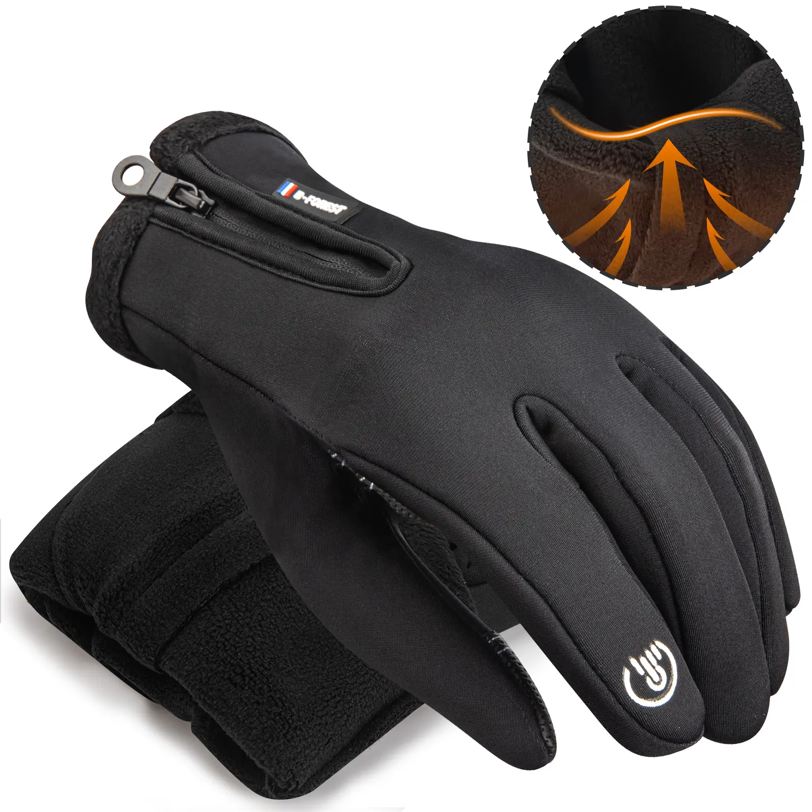 Men and Women Windproof Winter Gloves Touchscreen Gloves Thermal Warm Gloves