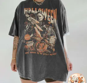 Vintage Michael Myers Halloween Shirt, Horror Movie Shirt, Myers Thriller Friday the 13th Horror Shirt, Retro Halloween Sweatshirt