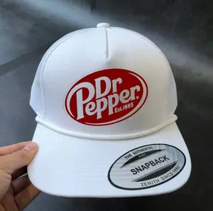 Dr Pepper logo Trucker Hat - Classic Design with Durable Construction & Stylish Fit for Versatile Occasions