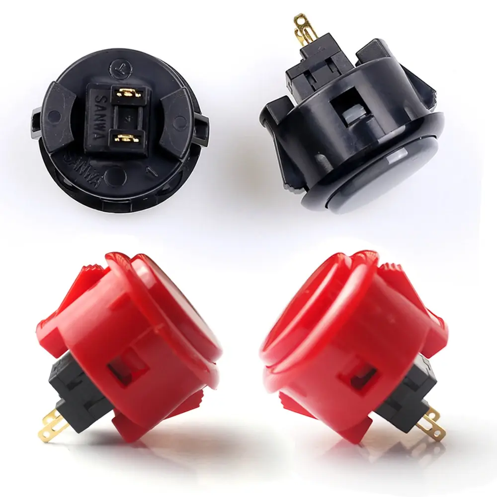 Original Push Button for Arcade Video Game Console, Japan Sanwa, OBSF-30, 30mm Buttons, Raspberry Pi