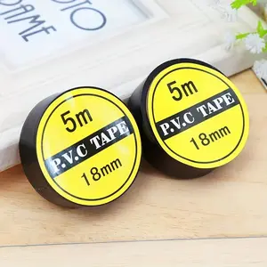 10pcs Electrical Tape, Flame Retardant Indoor Outdoor High Temperature Resistance Electric Tape, Premium Black Waterproof Tape