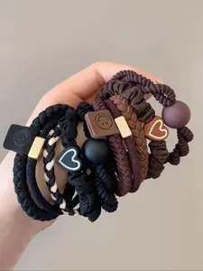 Ultra-Stretch Minimalist Hair Ties- Seamless Invisible Elastic Tie Band for Women & Girls, Effortless Chic Hair Accessory, Google Trending, Valentine's Day Self-Care Kit Essential, Mother's Day Pampering Gift, Office, School Must-Have, Ponytail Hairstyle