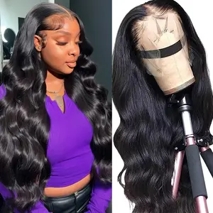 13x6 HD Lace Front Wigs Pre Plucked 180% Density Body Wave Lace Front Wigs for Women 28 Inch 13x6 Frontal Wigs with Baby Hair