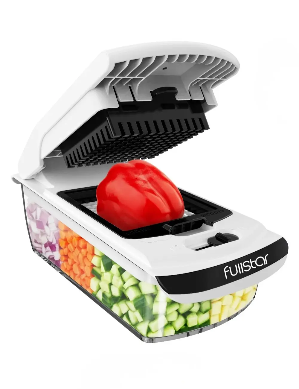 Fullstar Vegetable Chopper & Slicer | Stainless Steel Blade, Onion Dicer, Food Prep Kitchen Gadgets | Perfect for Quick Meal Prep | Perfect Gift!