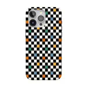 Casely iPhone 15 Pro Case | Old Skool | Retro Checkerboard | Compatible with MagSafe | Classic Ultra Thin Design