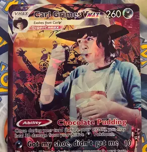 Carl Grimes Pokemon Card - Vmax -The Walking Dead - TWD