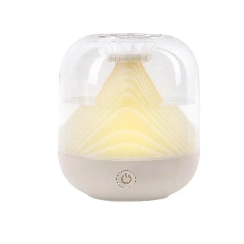 Mini Portable Humidifier - USB Port Rechargeable Wireless Humidifier with Decorative Landscape Design, 700ml Large Mist Output, Auto Shut-Off Water Shortage Protection, Touch Control for Home, Office Use