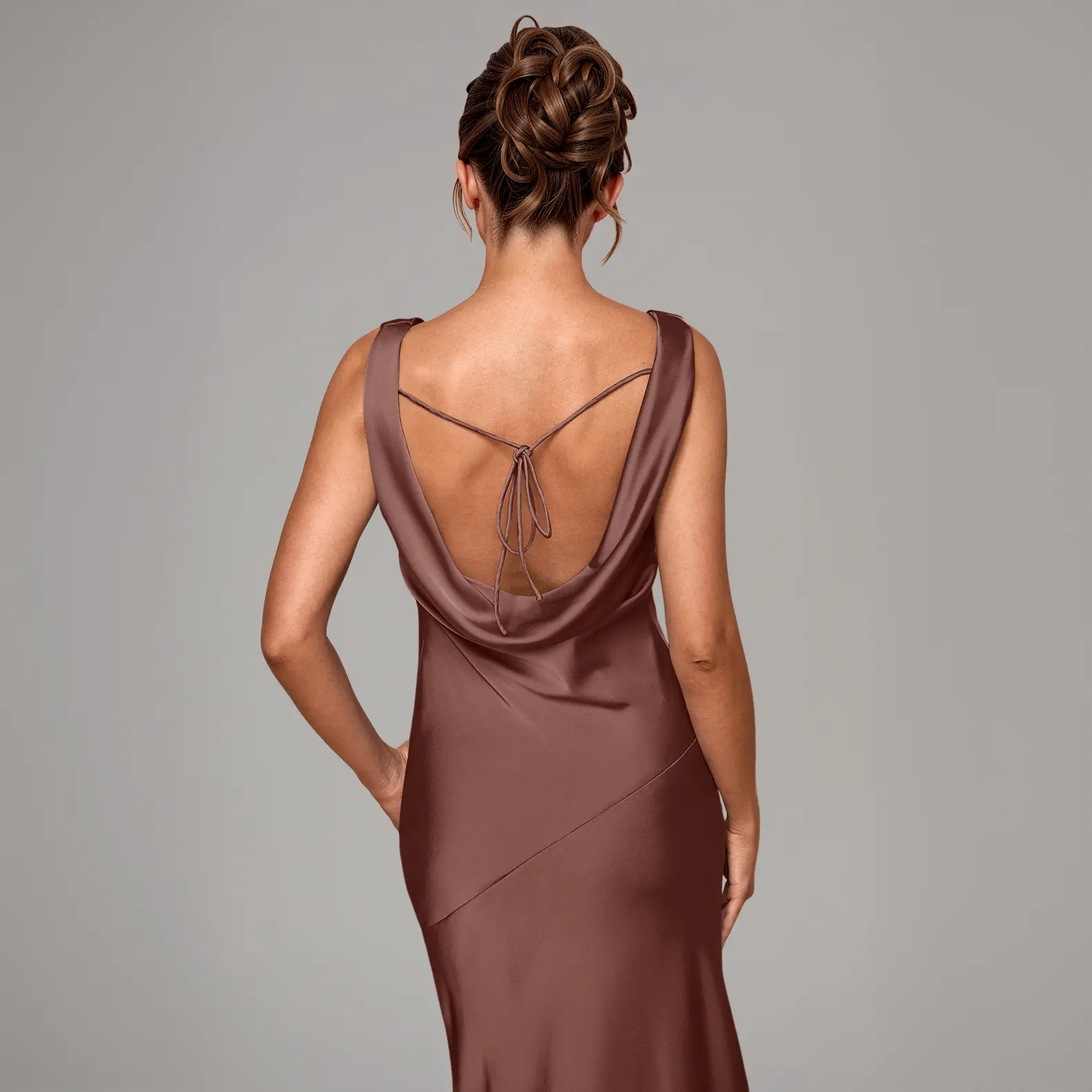 Azazie Rylina Cowl Neck Open Back Fitted Mermaid Evening Event Wedding Stretch Satin Dress Floor Length Sleeveless Side Zip Bow Tie Back Formal Wear - TikTok Shop Azazie Rylina Cowl Neck Open Back Fitted Mermaid Evening Event Wedding Stretch Satin Dress Floor Length Sleeveless Side Zip Bow Tie Back Formal Wear - TikTok Shop