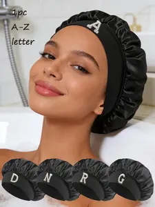 1PC Women's Satin Sleep Hat with Elastic Wide Brim, Anti-Slip Inner Band, Soft Breathable Fabric, Casual Fitted Design for All Seasons Sleep Bonnet, Sleeping Bonnet