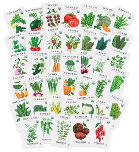 Organic Vegetable Seeds (40-Pack)