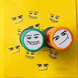 Cute and Fun Ink Emoji Seal, Perfect for Office Use, Label & Instruction Seals, Adds a Touch of Joy to Your Documents, Office Supplies