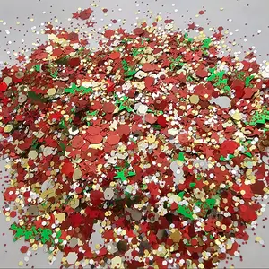 Oh Christmas Tree Glitter Metallic Holographic Decoration Ornaments Decor Matte