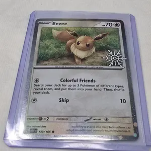 Eevee MEW 133/165 Promo Holo Cosmo Raw Card